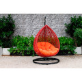 Très unique et durable jardin extérieur Jardin Chaise à osier Swing Poly Rattan Hamac